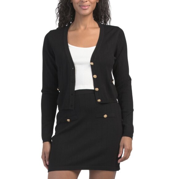 WALTER BAKER Black Lillian Cardigan - Picture 1 of 2